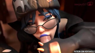 en fortnite hentai-klassekammerat beslutter sig for at have sex lige under klassen