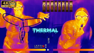 Første gang LÅST INDE i kyskhedsbælte! Tyk BBW røv fingret dybt, derefter fyldt med 2 STORE analplugger Termisk POV (4K landskab)