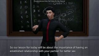 Jeg inviterede min kæreste i skole og kneppede hende foran mine elever for at få uddannelse – sims 4 – 3D Hentai